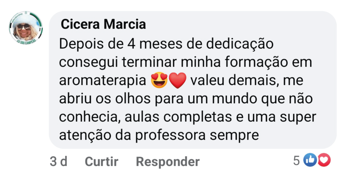 Depoimento da aluna Cícera