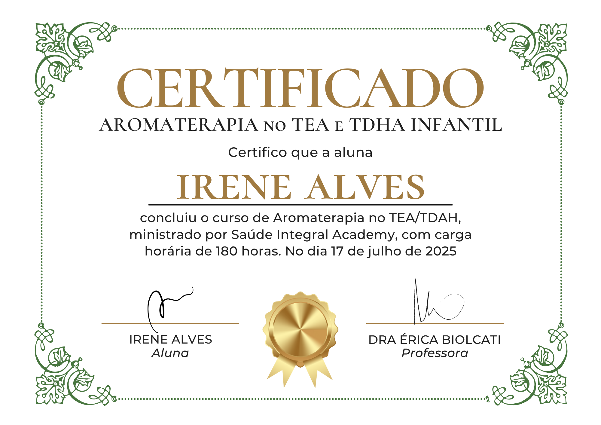 Aromaterapia no TEA.diploma
